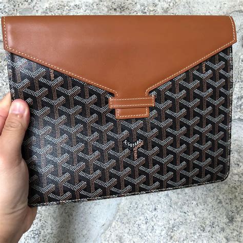 goyard fold over clutch|goyard envelope clutch.